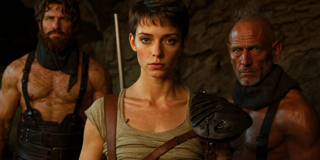 A still from 'Furiosa A Mad Max Saga' showcasing its unique visual style