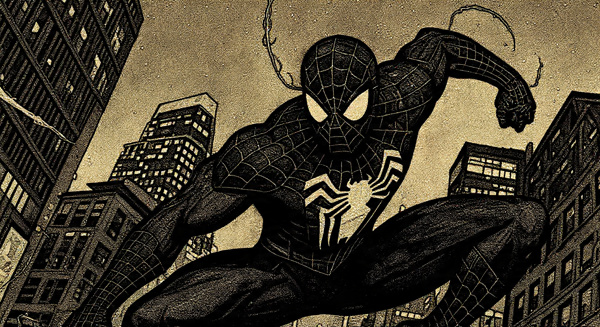 Spider-Man 4: Leaks Reveal a Gritty, Street-Level Reset and Groundbreaking Cinematic Tech for Tom Holland 4 A stylized, dark illustration of Spider-Man in a classic comic book pose