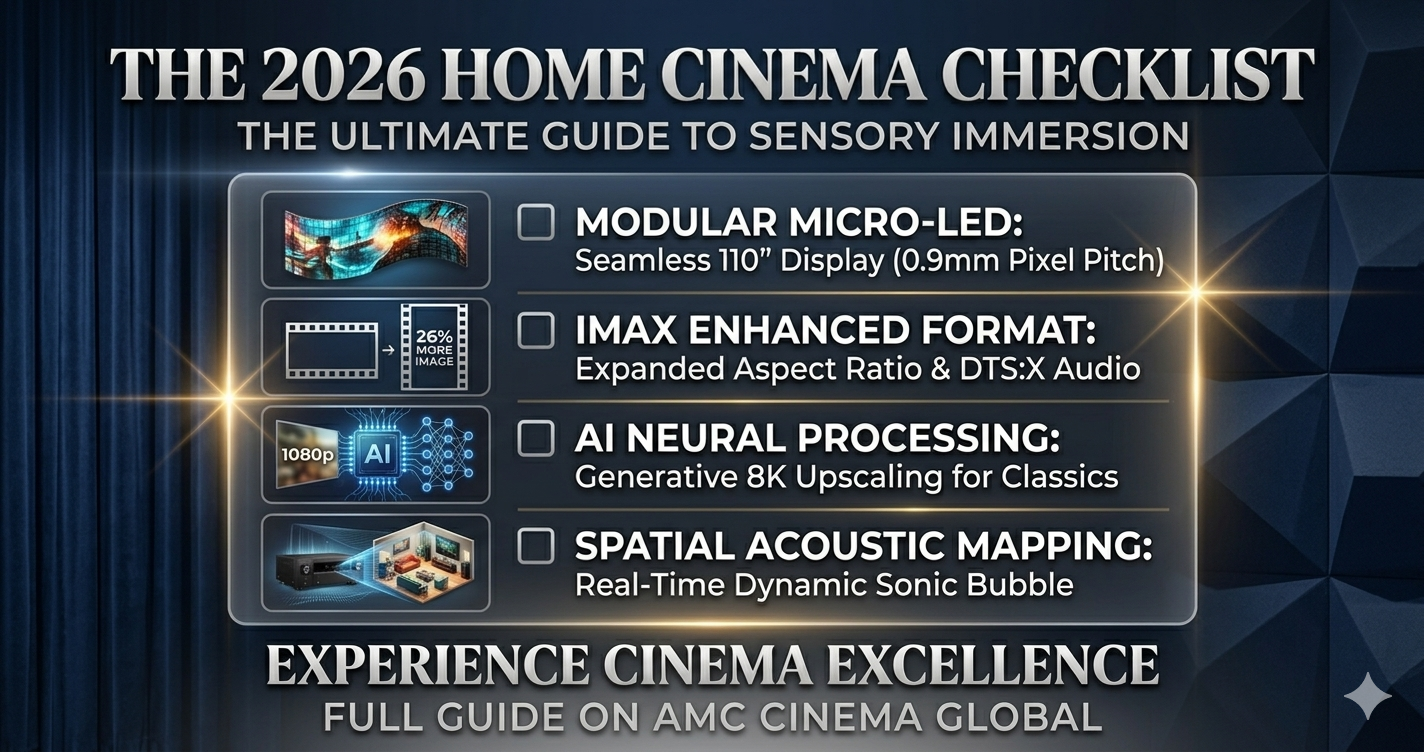 The 2026 Home Cinema Checklist: Your Ultimate Guide to Sensory Immersion 1 The 2026 Home Cinema Checklist Your Ultimate Guide to Sensory Immersion