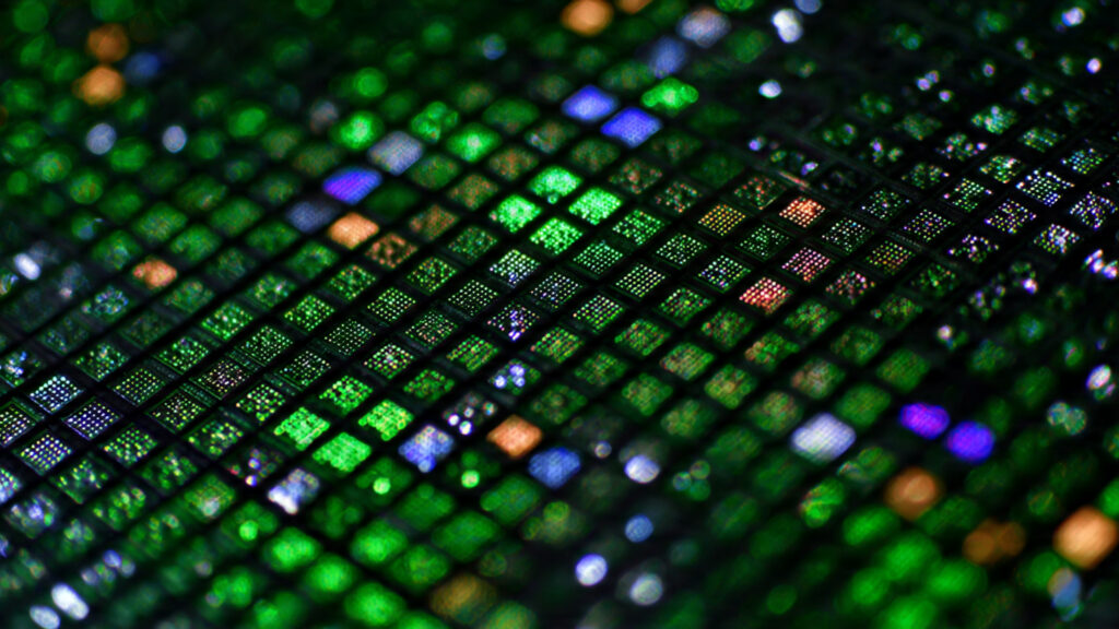 Beyond OLED: The Dawn of Modular Micro-LED Walls in 2026 3 A close-up shot comparing the pixel structure of OLED and Micro-LED, highlighting the self-emissive nature of Micro-LED.