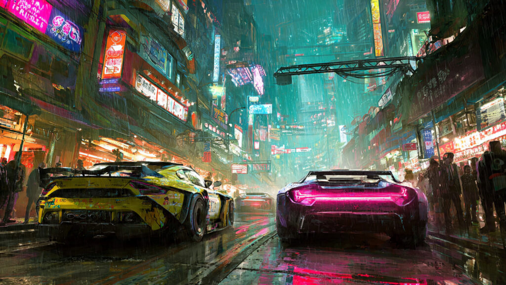 Best action-packed movies 2026: Léo Marchand's Expert Picks for High-Octane Thrills 3 A neon-lit street racing scene in a futuristic Tokyo with cybernetic enhancements