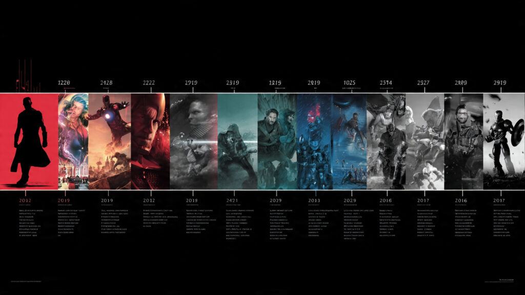 The Ultimate Marvel Cinematic Universe (MCU) Watch Order: Your Chronological Compass 3 A timeline graphic visually representing the chronological order of key MCU movies and shows