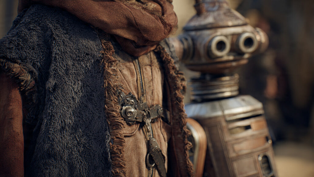 The Disney+ 2026 "Studio Master" Revolution: Lossless Audio & Video is Finally Here! 4 A still from a Star Wars project, emphasizing extreme detail in costume or droid texture, hinting at 8K resolution.