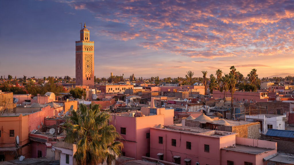 Cannes & Venice 2026: The European Festivals Redefining Global Cinema's Future 4 Marrakech cityscape at sunset