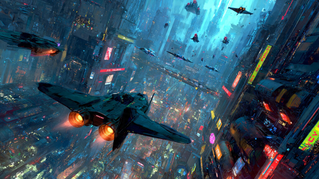 10 Best Action Movies of 2026 – Your Definitive Guide to Cinematic Mayhem 3 A futuristic cityscape at night, illuminated by neon lights, with flying vehicles and cybernetically enhanced characters engaged in a high-stakes chase