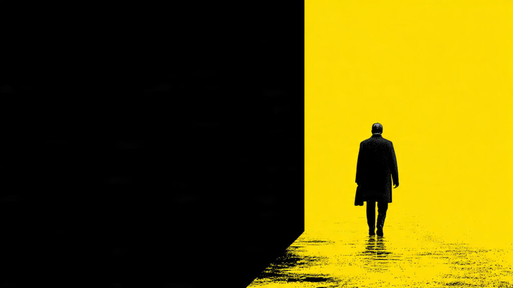 A stark, minimalist poster for a hypothetical Nicolas Winding Refn film