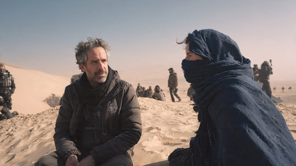 Denis Villeneuve on the set of Dune