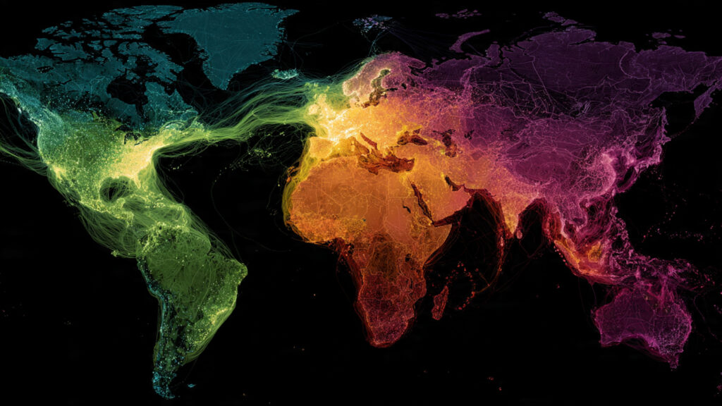 Global distribution map of film