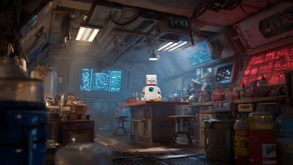 Project Hail Mary vs. Interstellar: Why Andy Weir's Sci-Fi Epic Might Actually Surpass Nolan's Masterpiece 4 Ryland Grace working in his ship's lab, surrounded by scientific equipment and data readouts.