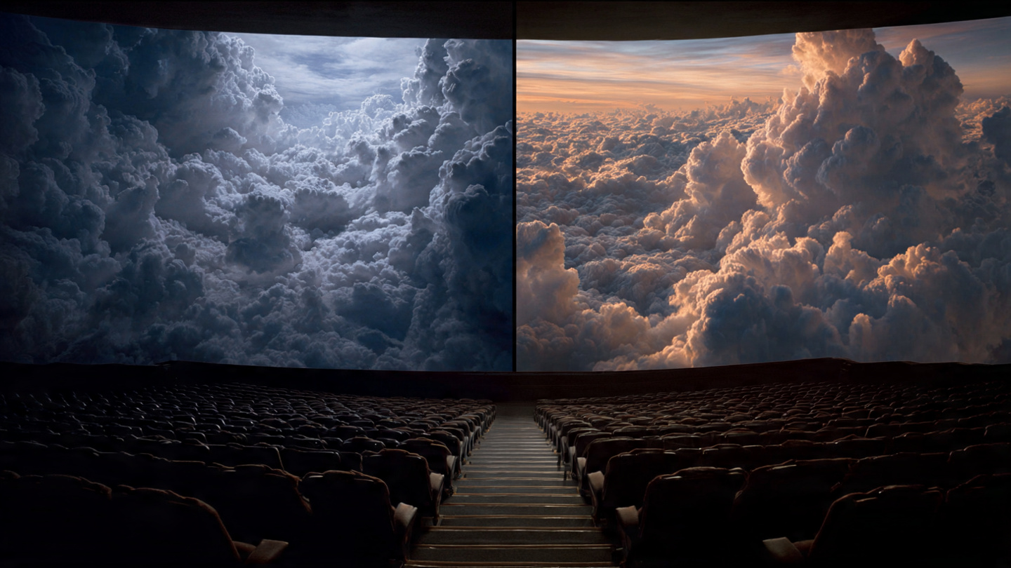 Giant IMAX screen vs standard theater comparison